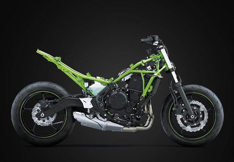 Kawasaki Z650 chassis