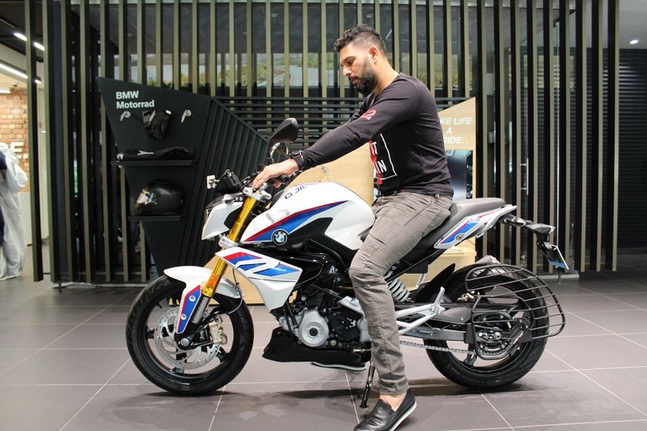 Yuvraj Singh with BMW G 310 R