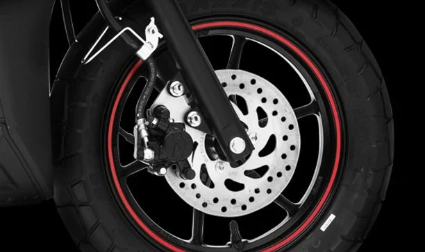 Yamaha RayZR 125 Fi Hybrid brakes
