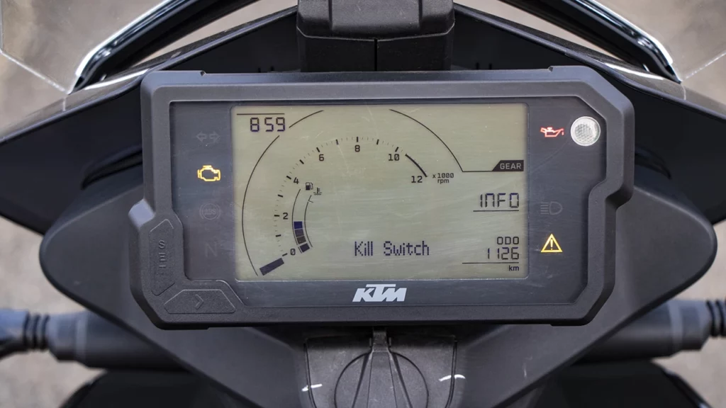 KTM 250 Duke meter