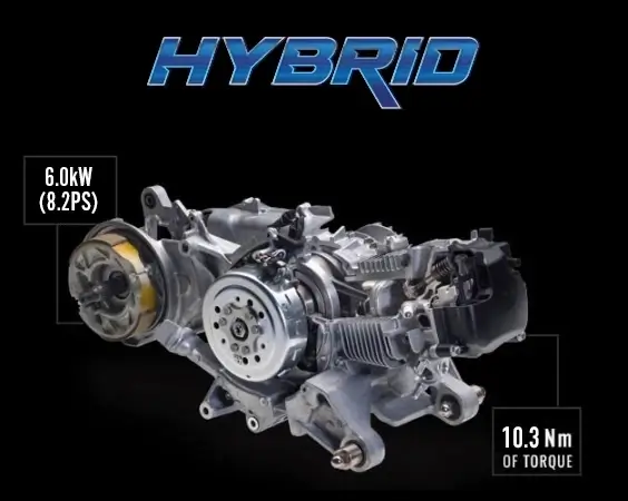 Yamaha Fascino 125 Fi Hybrid engine