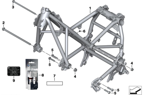 chassis of BMW R 1250 GS Adventure