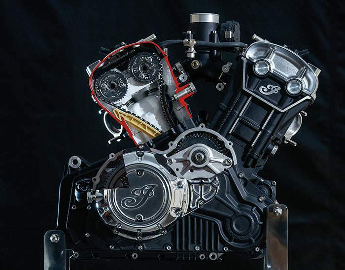 Indian Scout Bobber Sixty engine