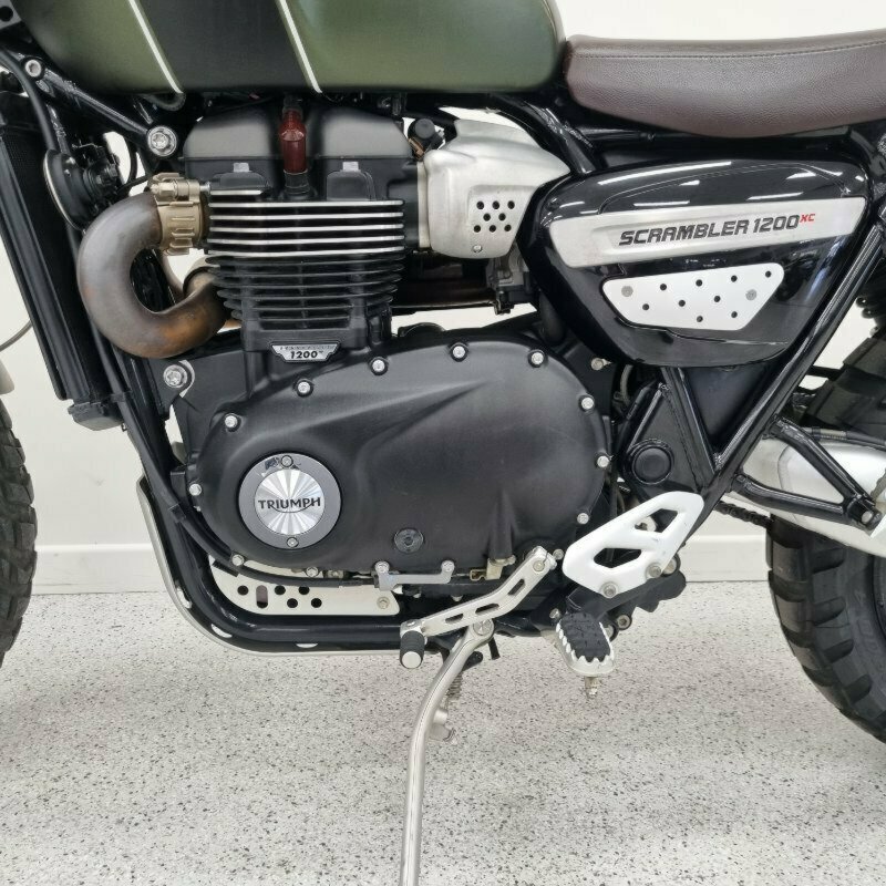 Triumph Scrambler 1200 X engine and transmission