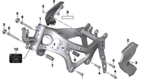 BMW F 850 GS Adventure chassis and suspension