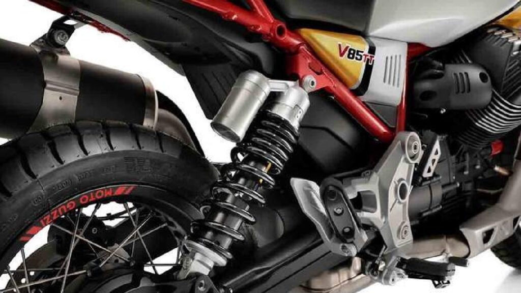 Moto Guzzi V85 TT STD Chassis and Suspension (चेसी एंड सस्पेंशन)