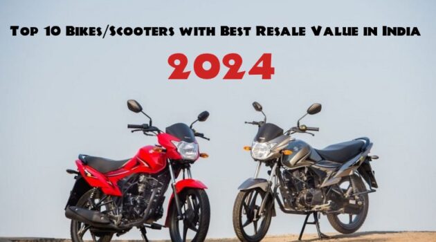 Top 10 Bikes/Scooters with Best Resale Value in India 2024 Featured Image