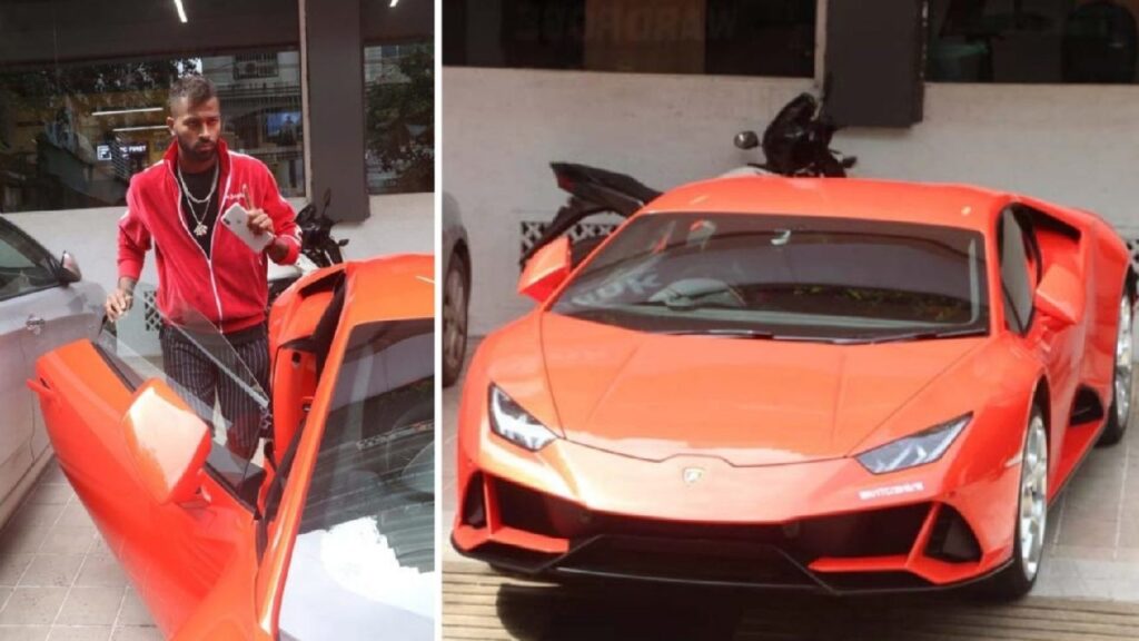 Hardik Pandya's Lamborghini Huracan Evo