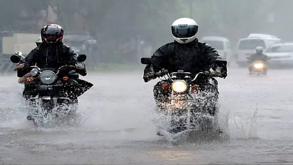 Riding a Motorcycle in Rainy Weather