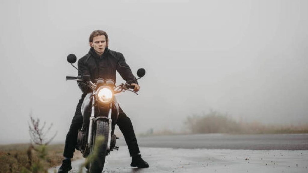 Riding a Motorcycle in Foggy Weather